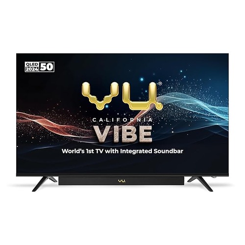 VU 50 Inches (126 cm) Ultra HD 4K Smart QLED TV(50VIBE24)3 Years warranty